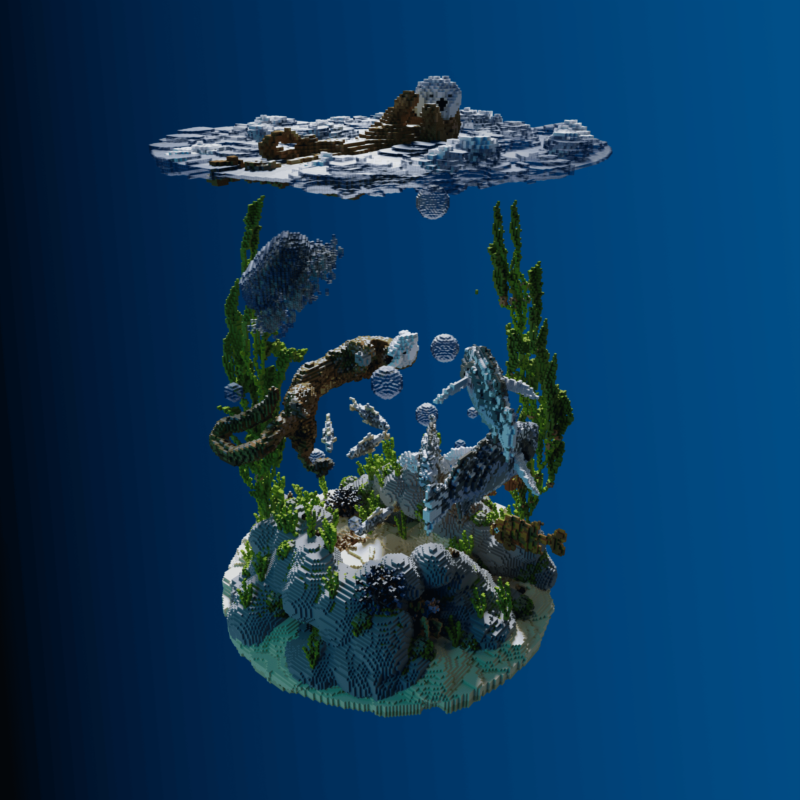 Monterey Bay Kelp Forest Minecraft Build • Bow Seat Ocean Awareness